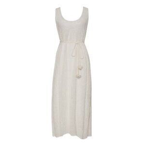 Gold Hawk Liza Sequin Long Tank Dress In Cloud